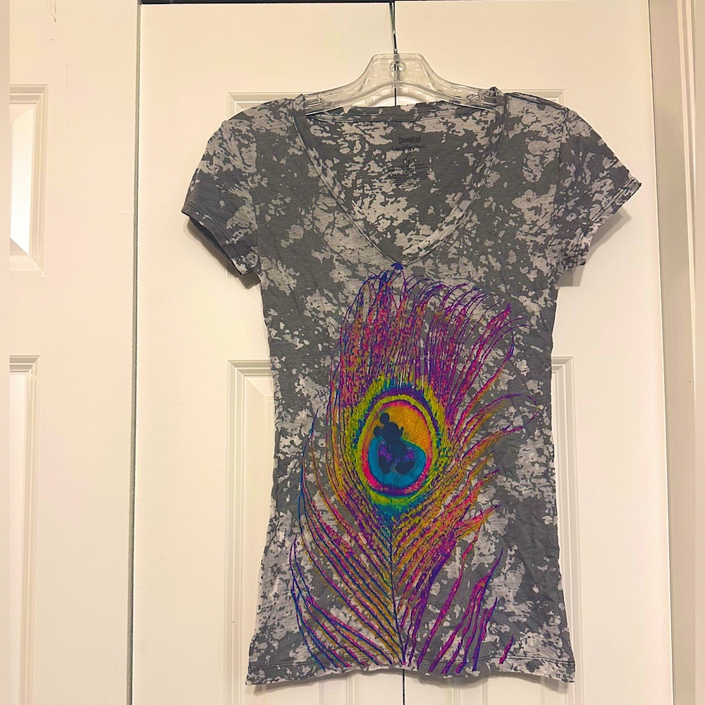 EUC Small Disney Parks Peacock Mickey T-Shirt